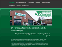 Tablet Screenshot of jk-fahrzeugtechnik.com